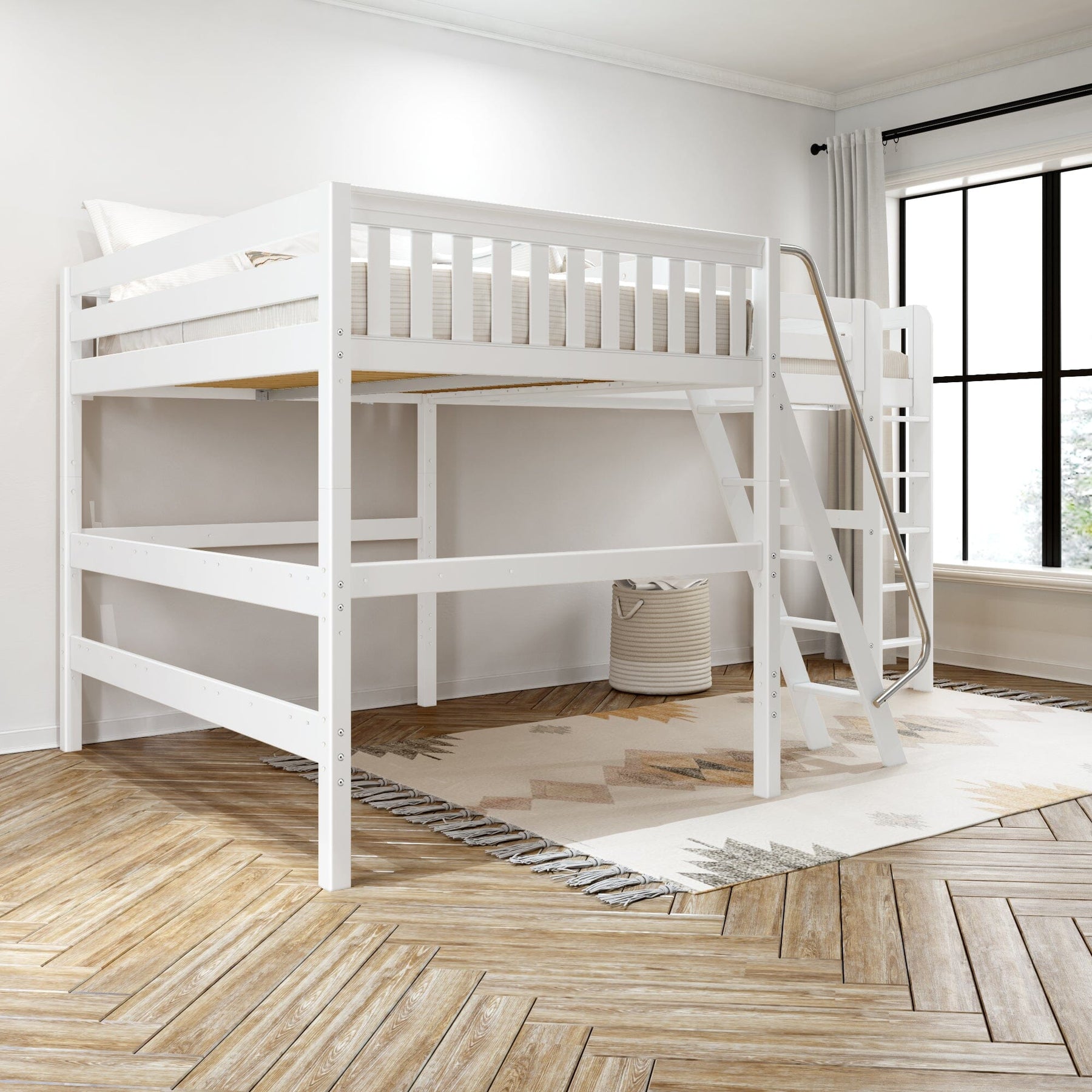 Maxtrix Queen + Twin XL High Corner Loft Bed – detail 9 Maxtrix Queen + Twin XL High Corner Loft Bed – detail view 9