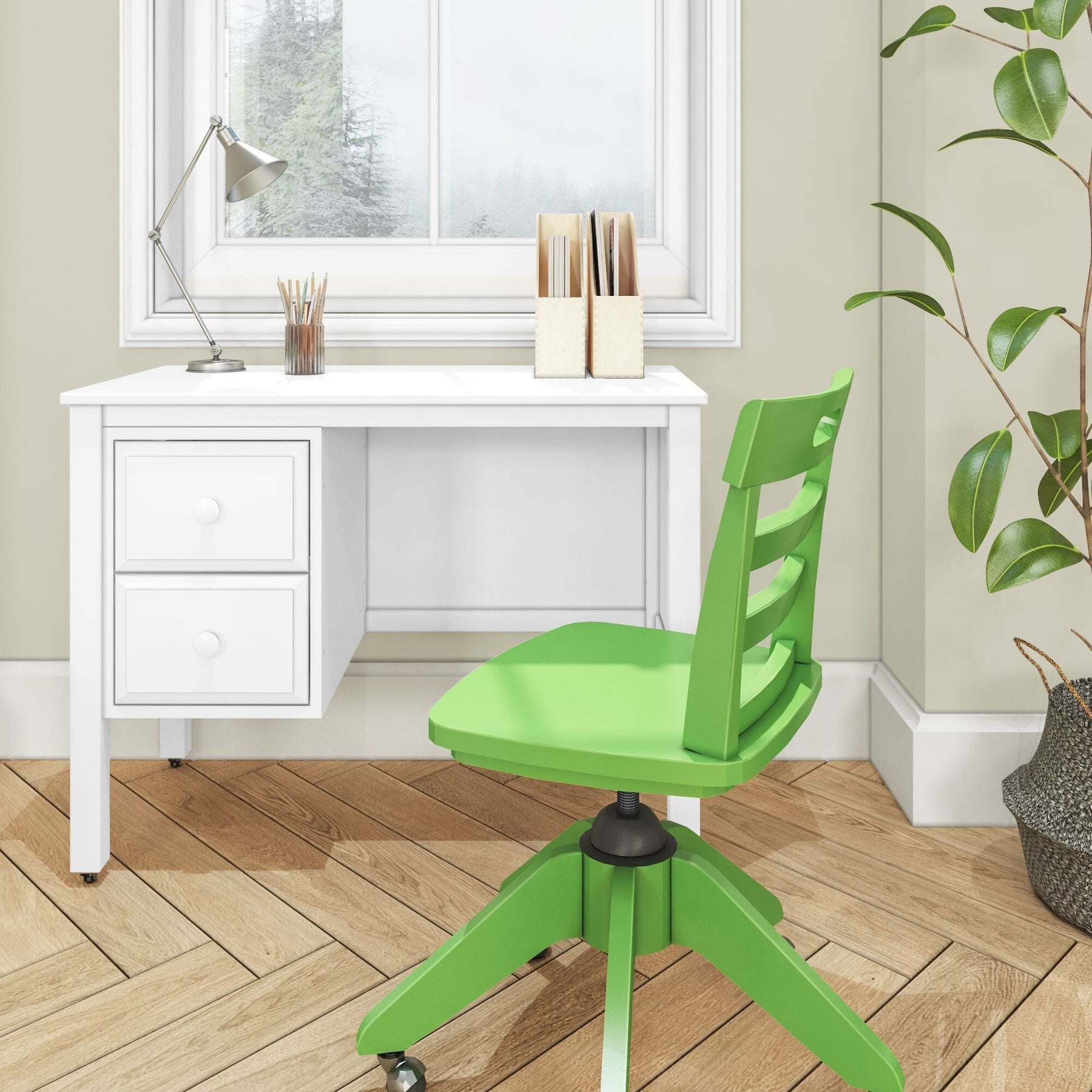 Maxtrix Small 2 Drawer Desk – detail