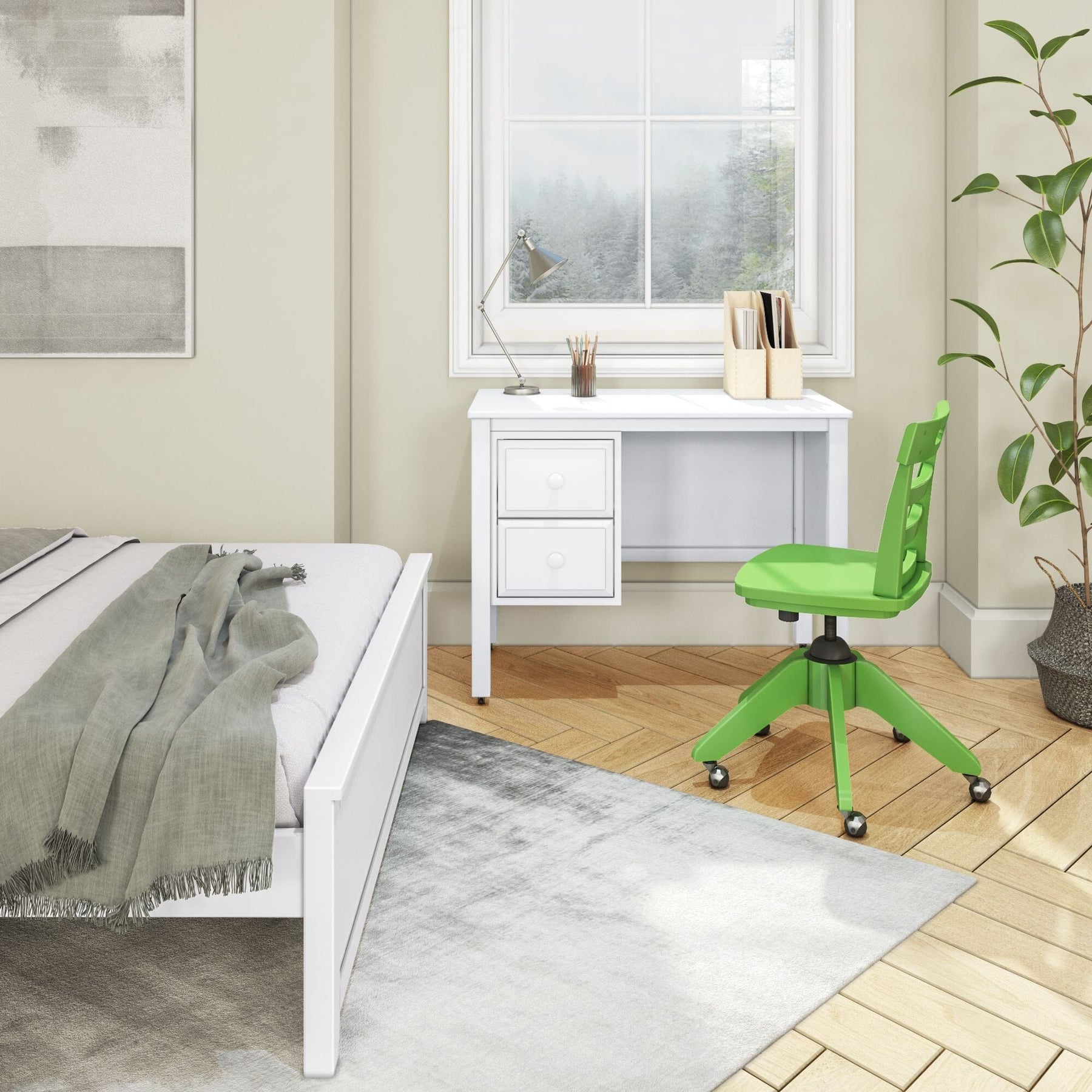 Maxtrix Small 2 Drawer Desk – detail