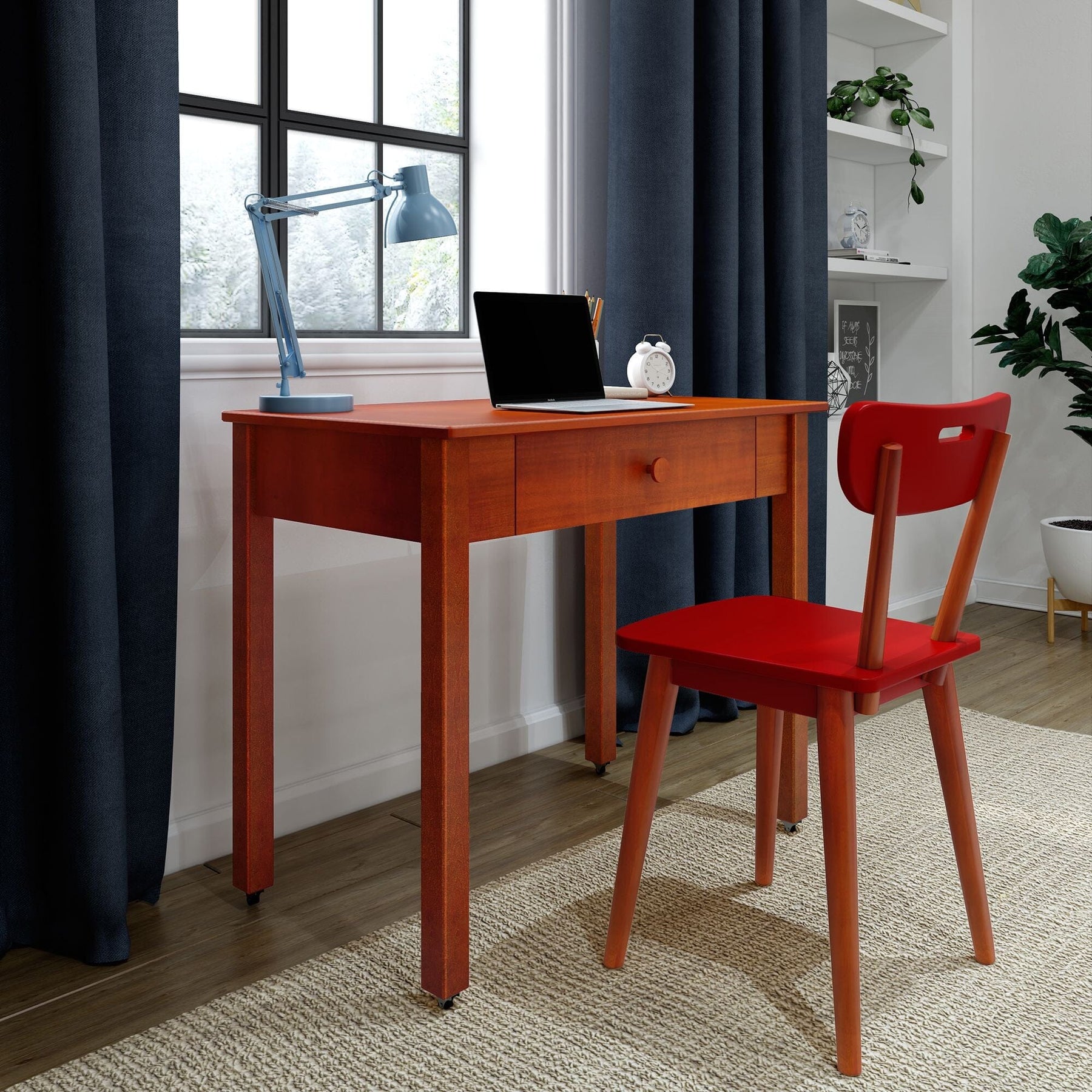Maxtrix Study Desk – Chestnut 3 Maxtrix Study Desk in Chestnut