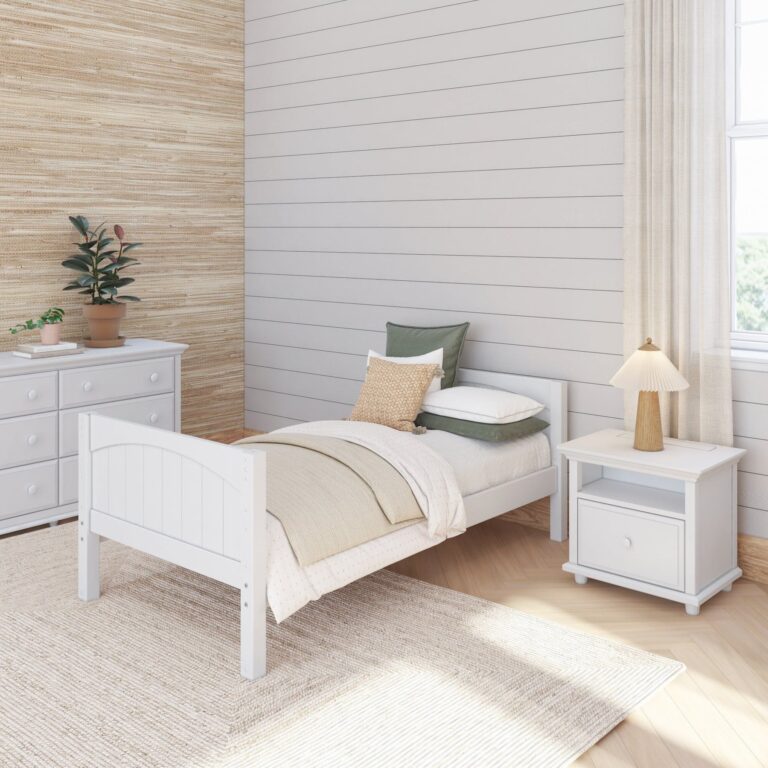 Maxtrix Twin XL Starter Bed – White Low Panel Low Panel