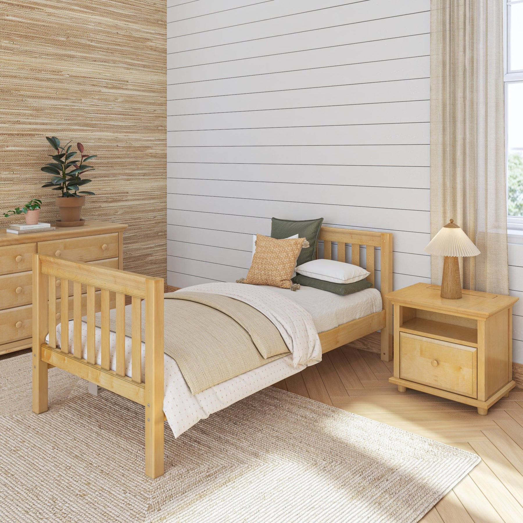 Maxtrix Twin XL Starter Bed – Natural Medium Slats Medium Slats