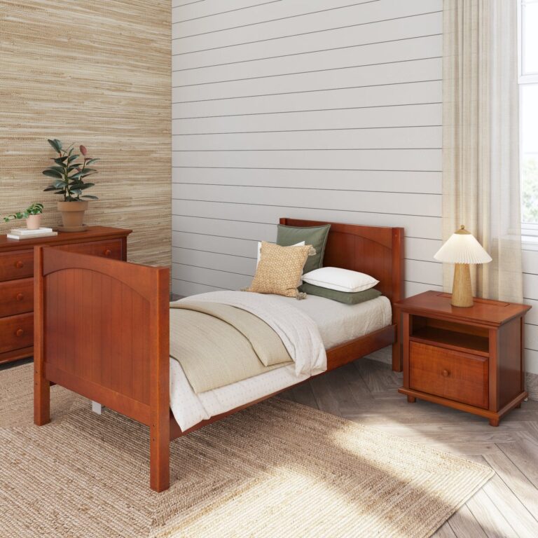 Maxtrix Twin XL Starter Bed – Chestnut High Panel High Panel