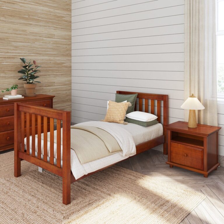 Maxtrix Twin XL Starter Bed – Chestnut High Slats High Slats