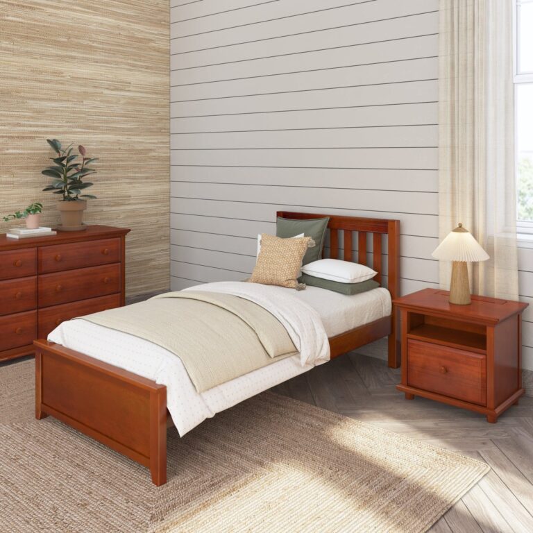Maxtrix Twin XL Starter Bed – Chestnut High Slats Floor Panel