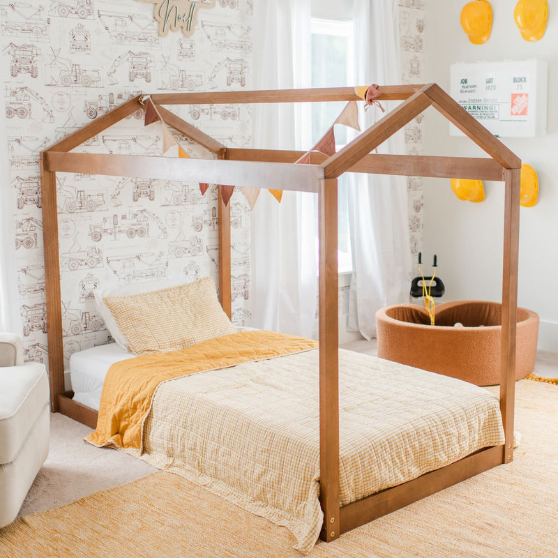 Max and Lily Twin Size Floor House Bed - Image 13
