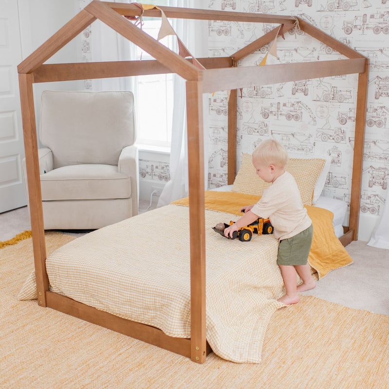 Max and Lily Twin Size Floor House Bed - Image 20