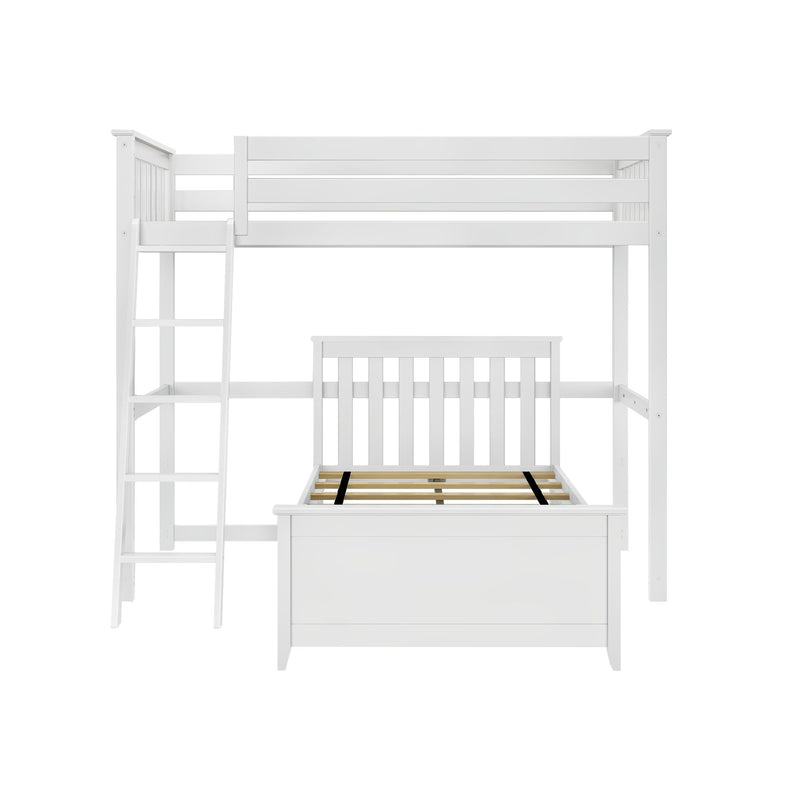 Max and Lily Twin Over Twin L-Shaped Bunk Bed With Bookcase & Desk - Image 5
