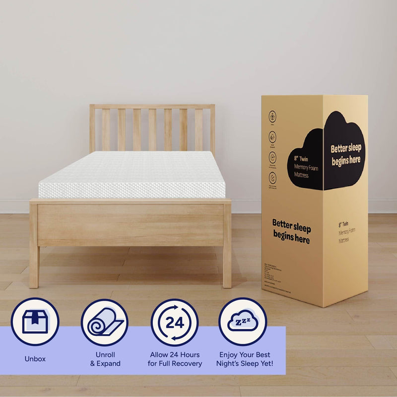 Max and Lily 8-Inch Twin Memory Foam Mattress - Image 11
