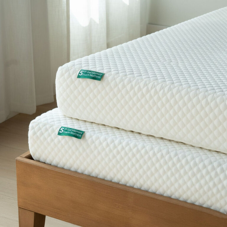 Max and Lily 5-Inch Twin & Full Memory Foam Mattress Bundle