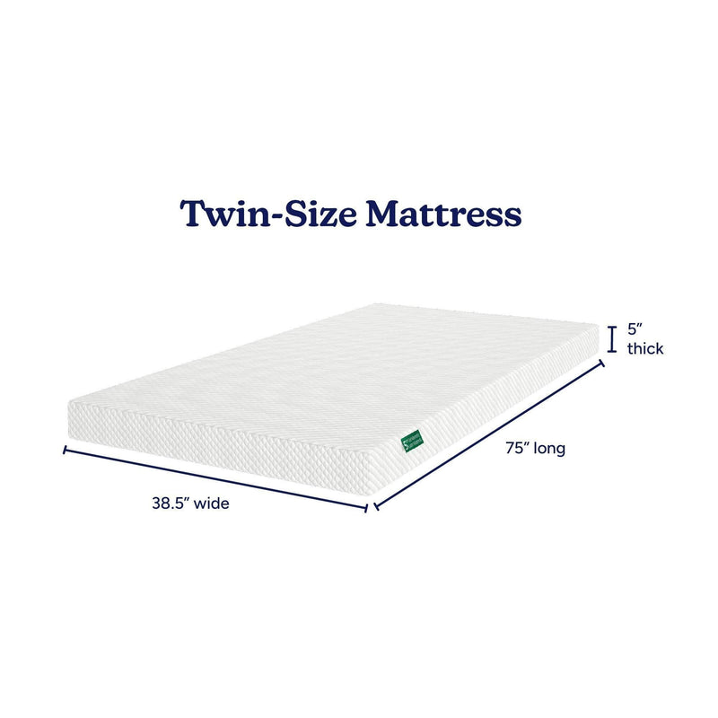 Max and Lily Two Pack 5-Inch Twin Memory Foam Mattress Bundle - Image 6