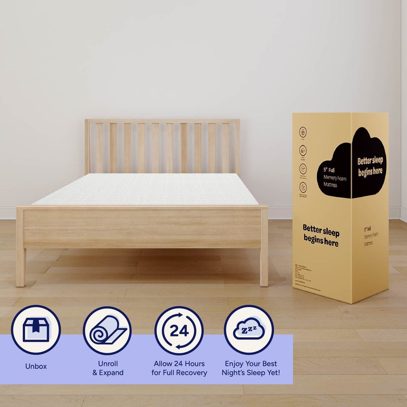 Max and Lily 5-Inch Twin & Full Memory Foam Mattress Bundle - Image 10