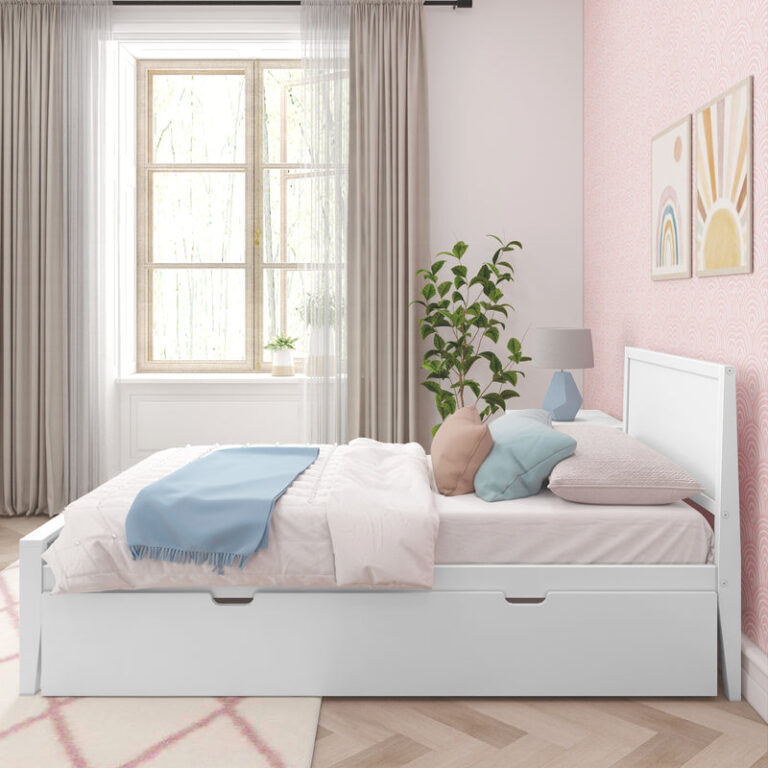 Max and Lily Twin Panel Bed With Trundle - Thumbnail Image 3