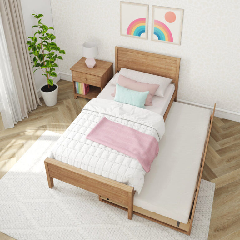 Max and Lily Twin Panel Bed With Trundle - Thumbnail Image 16