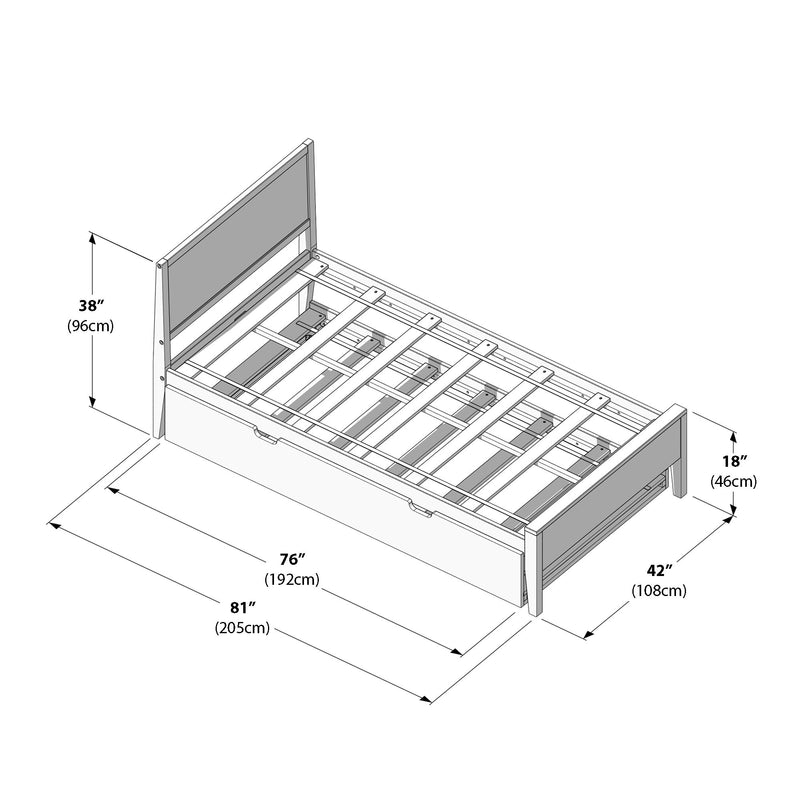 Max and Lily Twin Panel Bed With Trundle - Image 25