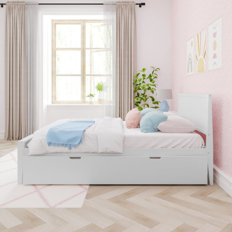 Max and Lily Full Panel Bed With Trundle - Thumbnail Image 3