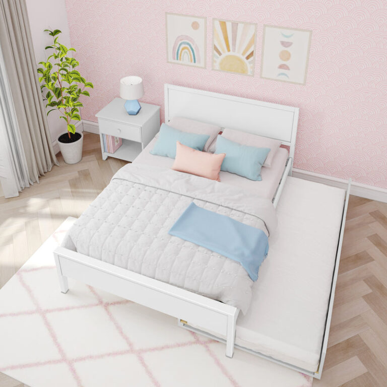 Max and Lily Full Panel Bed With Trundle - Thumbnail Image 7