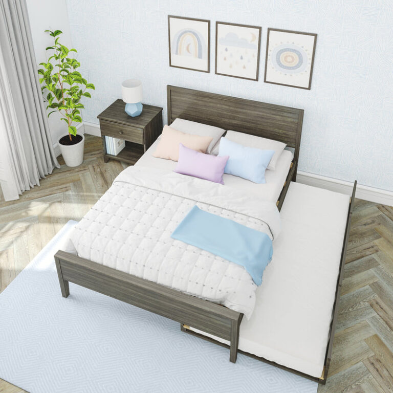 Max and Lily Full Panel Bed With Trundle - Thumbnail Image 23