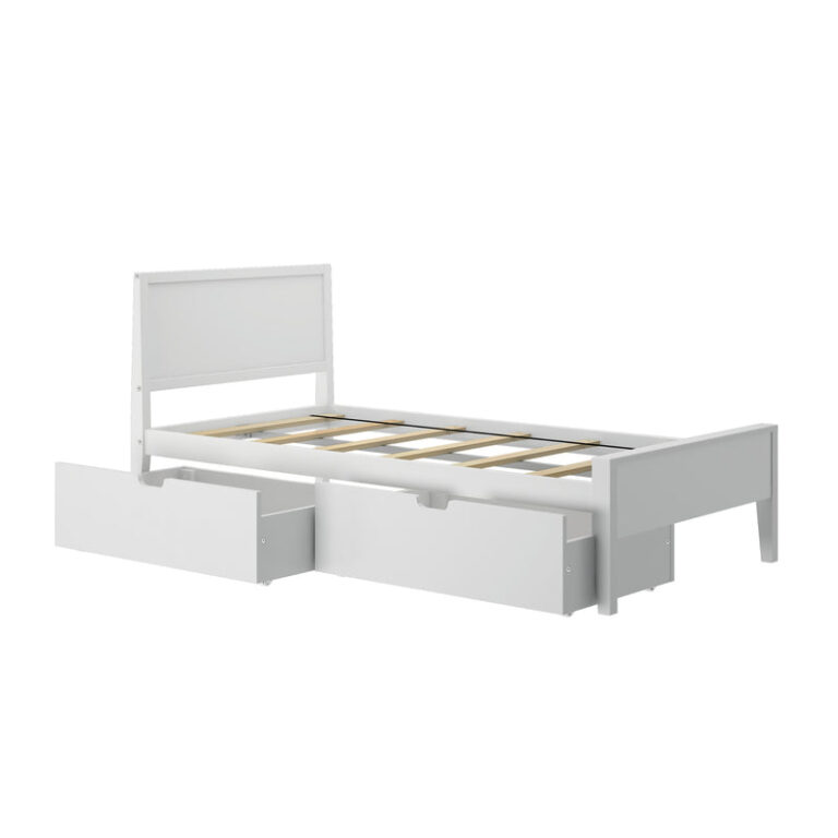 Max and Lily Twin Panel Bed With Storage Drawers - Thumbnail Image 4