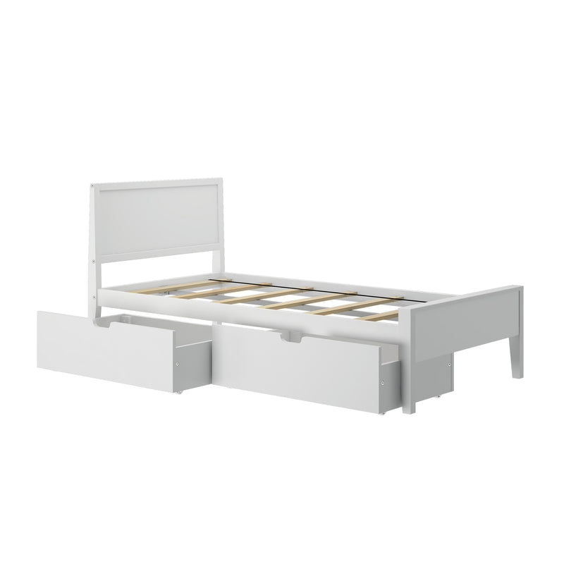 Max and Lily Twin Panel Bed With Storage Drawers - Image 4