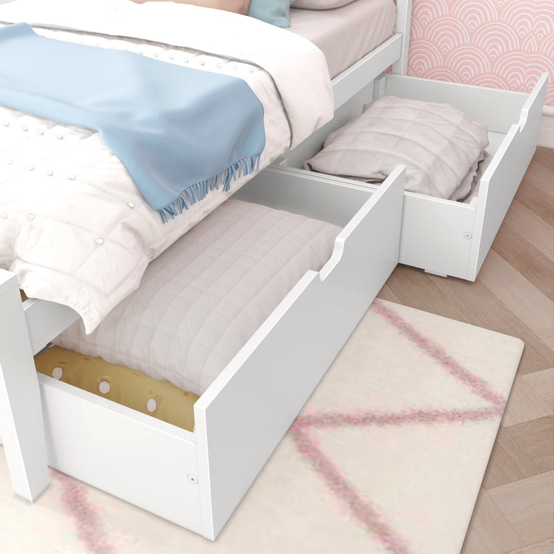 Max and Lily Twin Panel Bed With Storage Drawers - Image 6