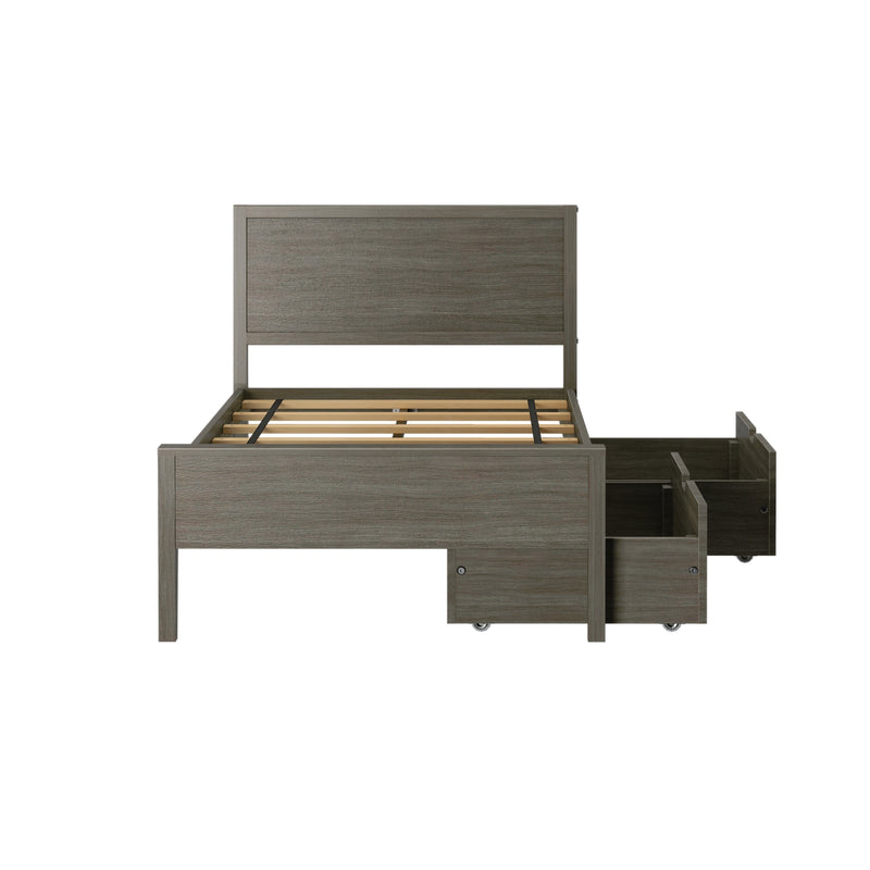 Max and Lily Twin Panel Bed With Storage Drawers - Image 19