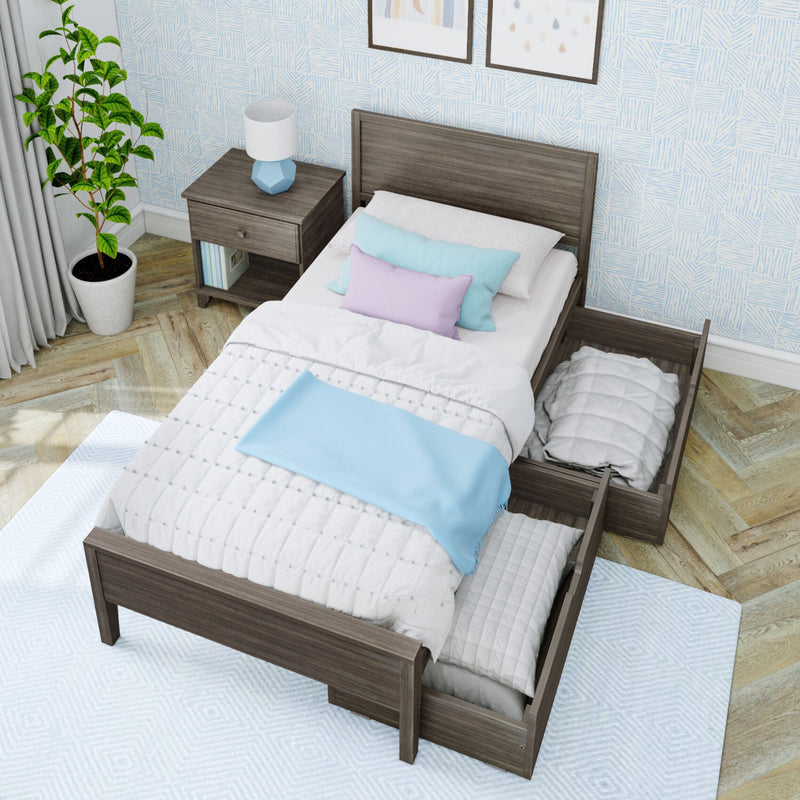 Max and Lily Twin Panel Bed With Storage Drawers - Image 21