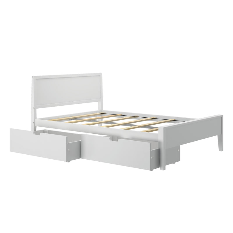 Max and Lily Full Panel Bed With Storage Drawers - Image 4