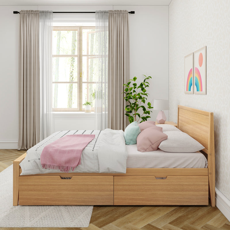 Max and Lily Full Panel Bed With Storage Drawers - Image 12
