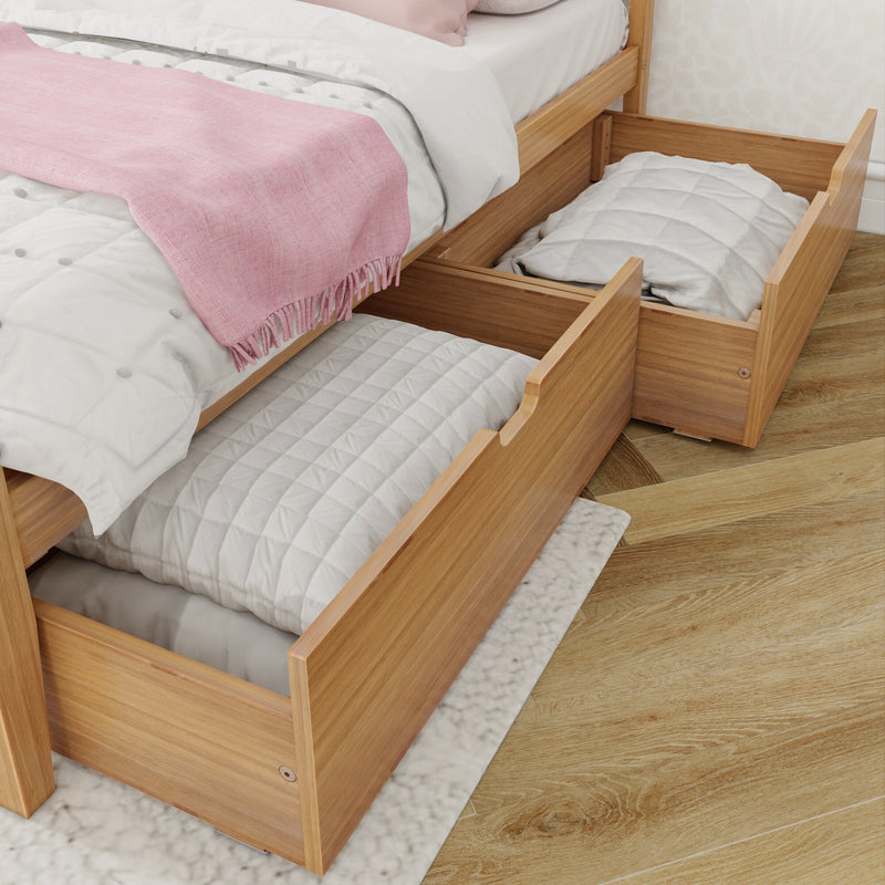 Max and Lily Full Panel Bed With Storage Drawers - Image 15