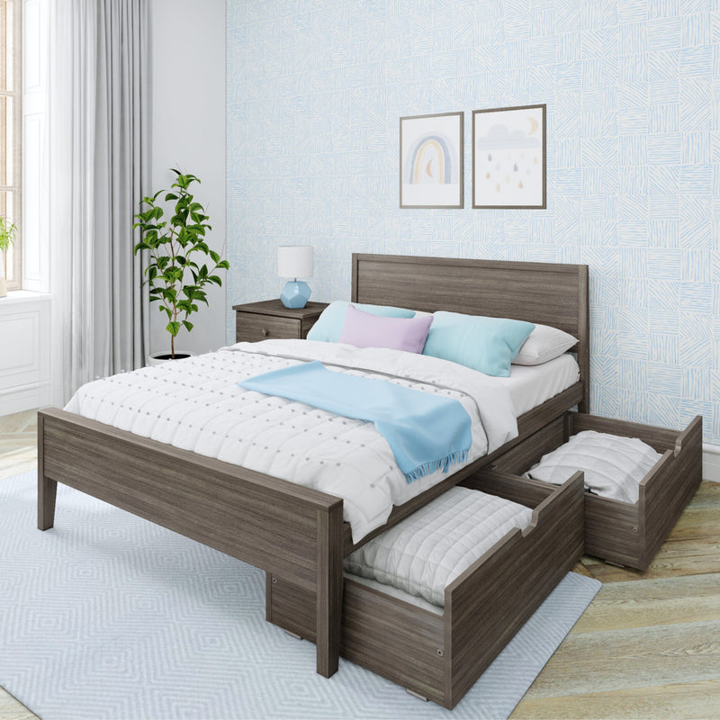Max and Lily Full Panel Bed With Storage Drawers - Image 19