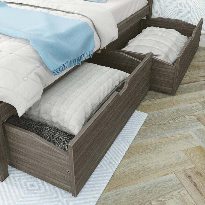 Max and Lily Queen Size Panel Bed With Storage Drawers - Image 12