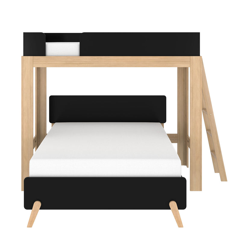 Mid-Century Modern Twin Over Full L-Shaped Bunk Bed - Image 18