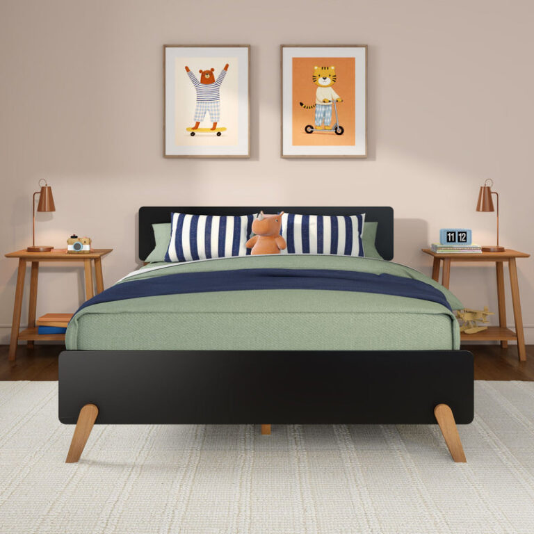 Max and Lily Mid-Century Modern Queen Size Bed - Thumbnail Image 14