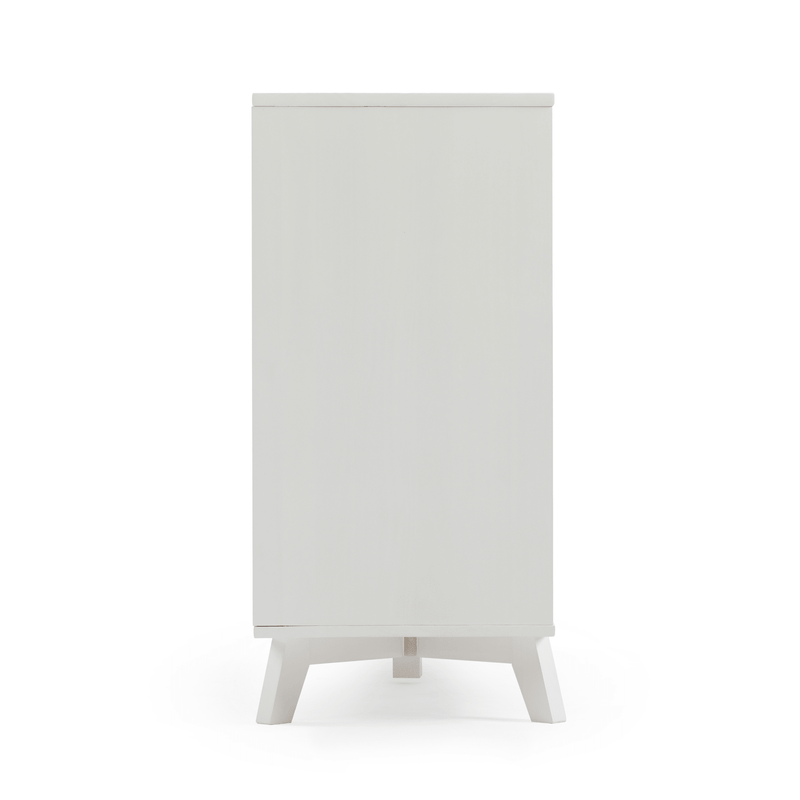 Max and Lily Scandinavian 3-Drawer Dresser in White