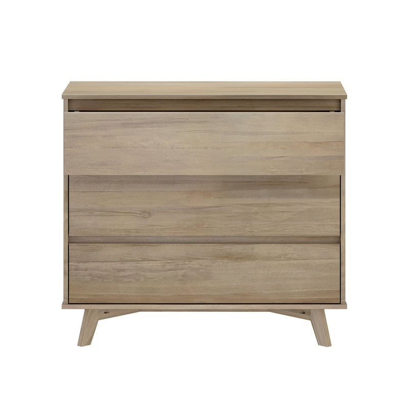 Max and Lily Scandinavian 3-Drawer Dresser in Blonde