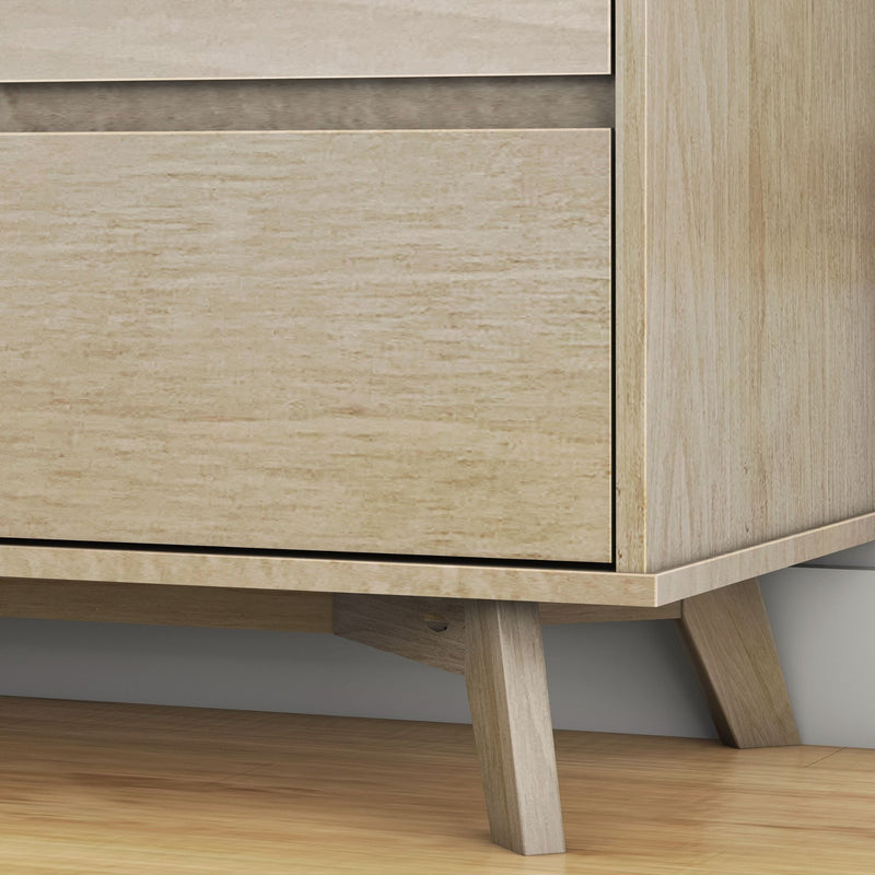 Max and Lily Scandinavian 3-Drawer Dresser in Blonde