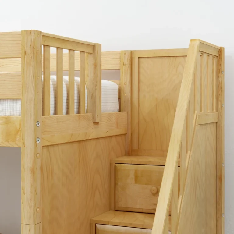 Maxtrix Twin Low Loft Bed With Stairs - Thumbnail Image 9
