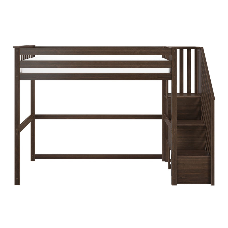 Max and Lily Twin Loft Bed with Stairs - Image 25