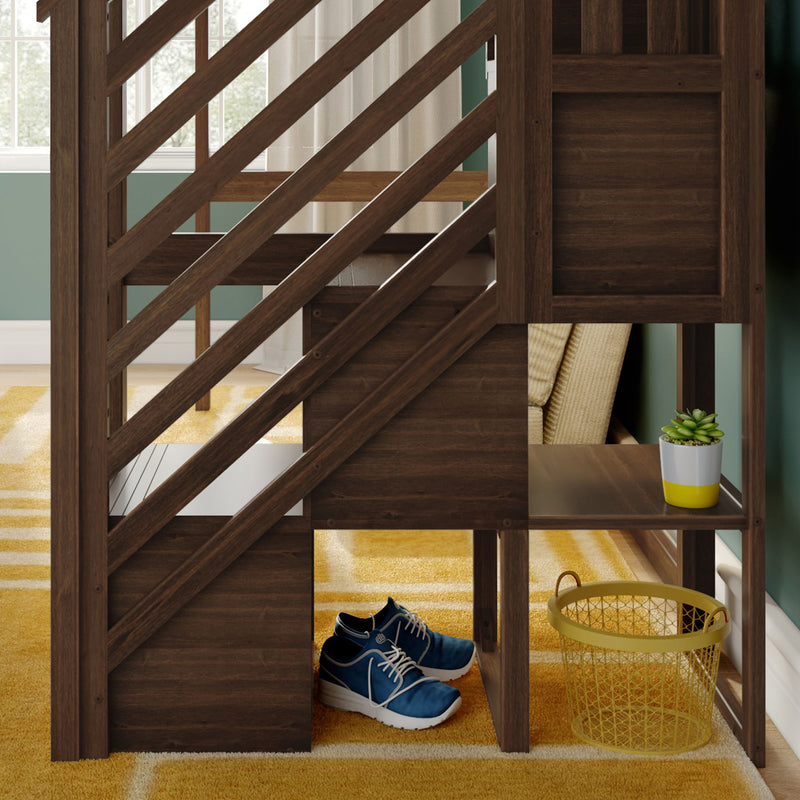 Max and Lily Twin Loft Bed with Stairs - Image 28