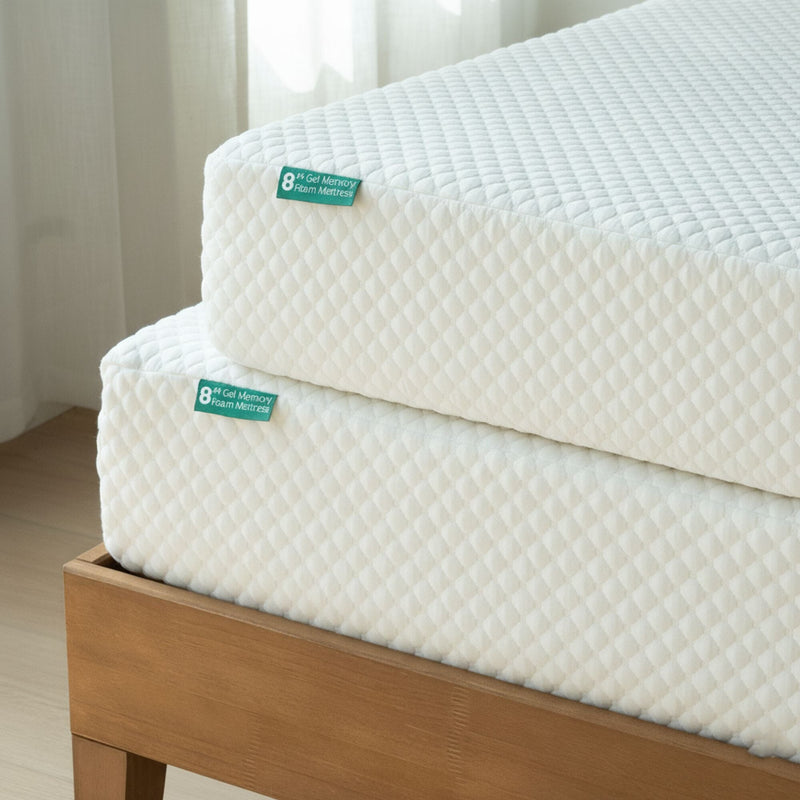 Max and Lily 8-Inch Twin & Full Memory Foam Mattress Bundle