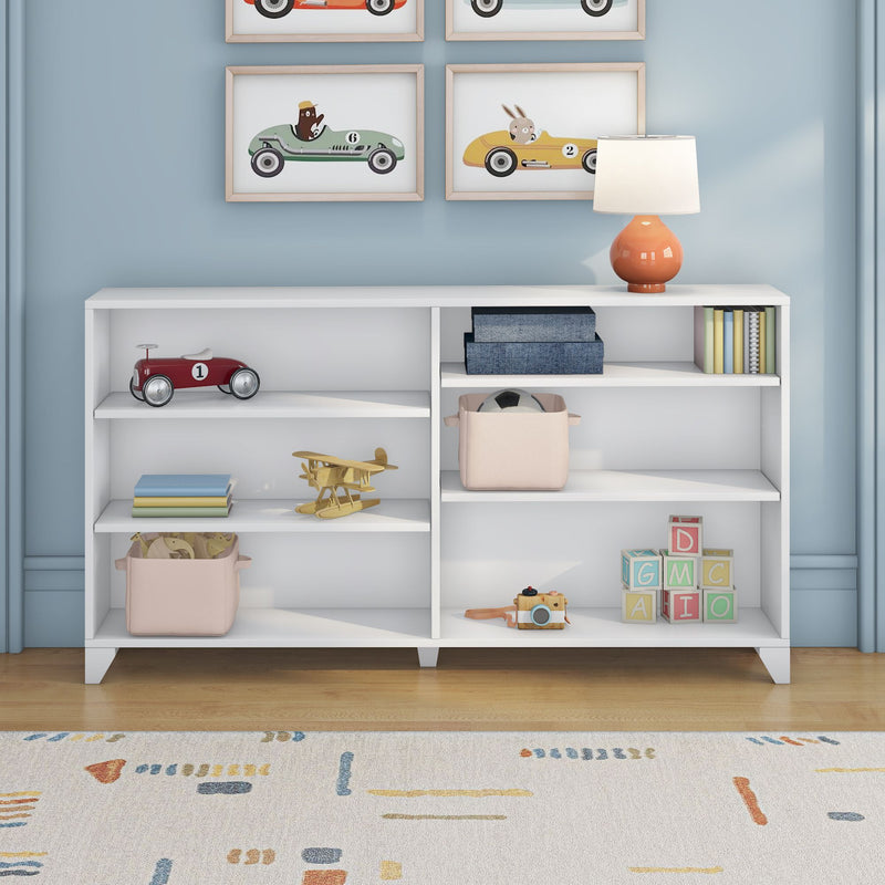 Max and Lily Classic 6-Shelf Bookcase - Image 3