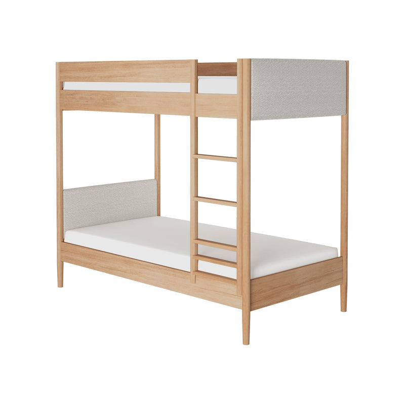 Max and Lily Hudson Upholstered Twin Over Twin Bunk Bed - Image 11