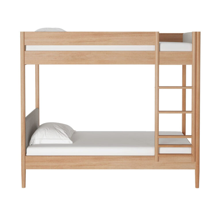 Max and Lily Hudson Upholstered Twin Over Twin Bunk Bed - Thumbnail Image 12