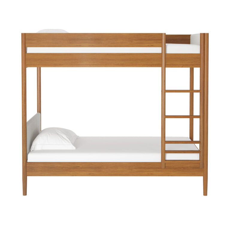 Max and Lily Hudson Upholstered Twin Over Twin Bunk Bed - Thumbnail Image 5