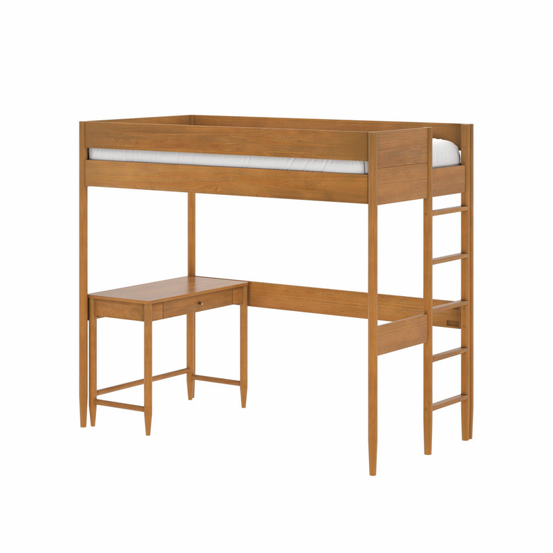 Max and Lily Hudson Twin Loft Bed With Desk - Image 4