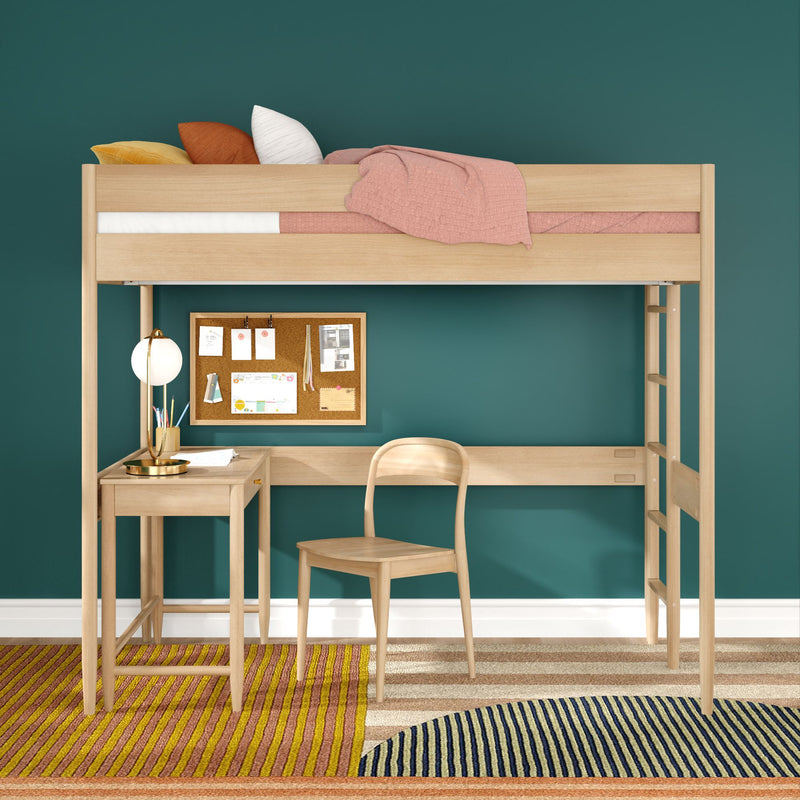 Max and Lily Hudson Twin Loft Bed With Desk - Image 11