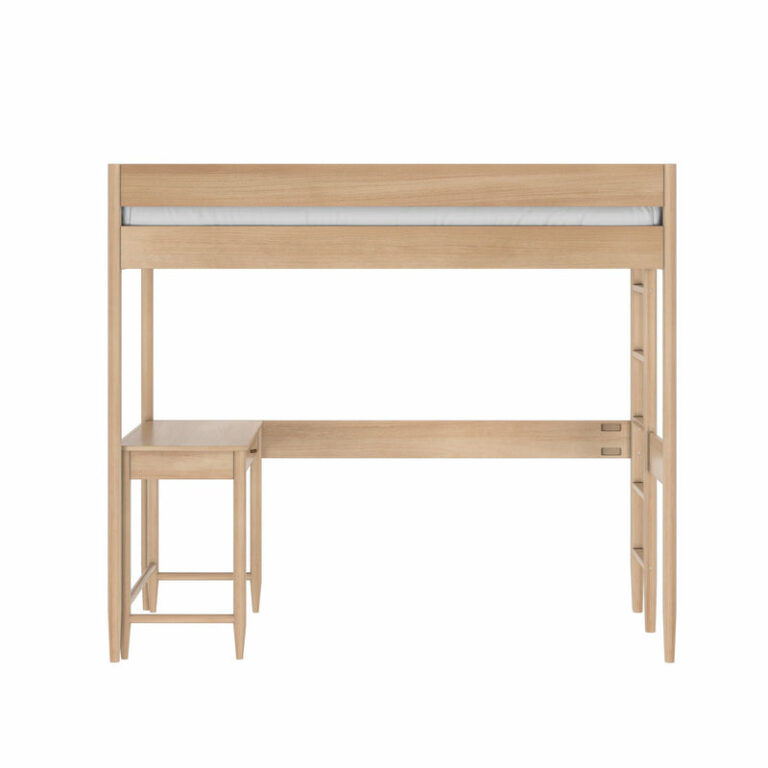 Max and Lily Hudson Twin Loft Bed With Desk - Thumbnail Image 13