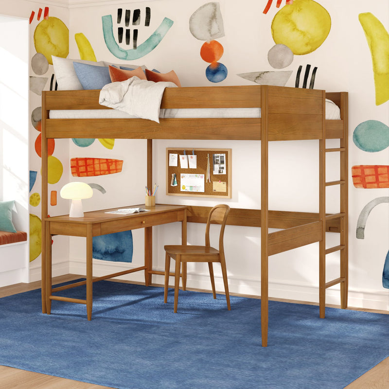 Max and Lily Hudson Full Loft Bed With Desk - Image 1