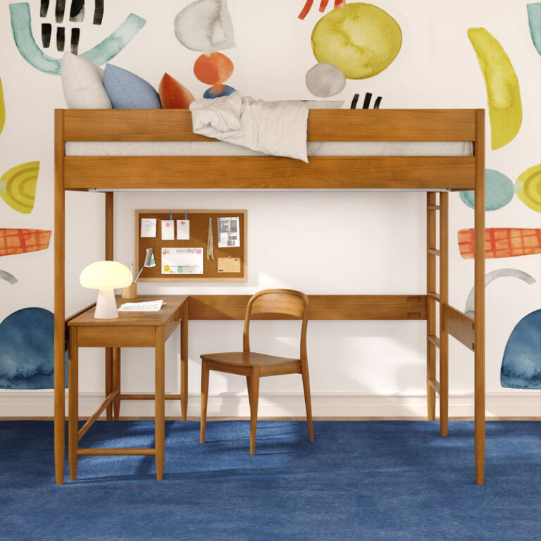 Max and Lily Hudson Full Loft Bed With Desk - Thumbnail Image 3